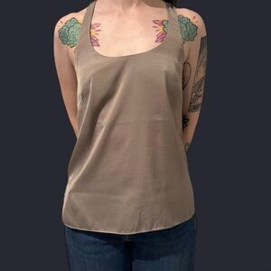 BCBG Maxazria / Tank Top / Tan / Cross-back / Size XXS